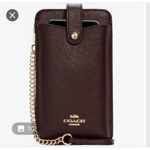 Coach north/south phone cross body